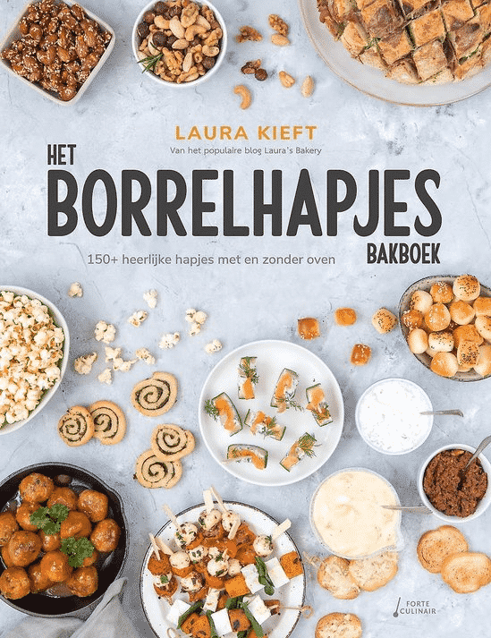 Het Borrelhapjes Bakboek (150+ heerlijke hapjes met en zonder oven) van Laura Kieft