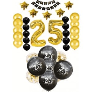 25 jaar verjaardag, zo vier je deze mijlpaal in stijl 25 jaar versiering