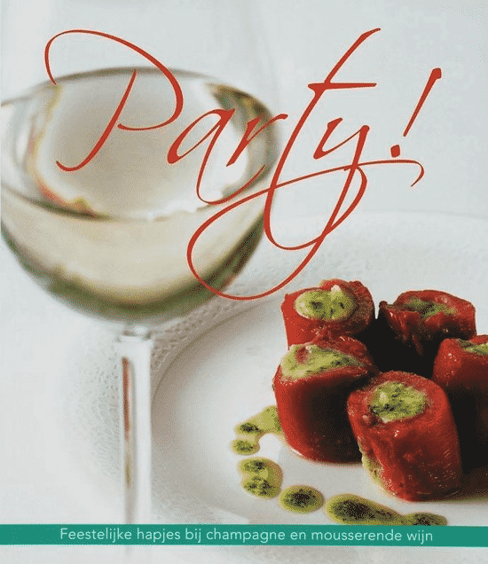 Party (Feestelijke Hapjes Bij Champagne En Mousserende Wijn) – van J.P. Vincken boeken over champagne en voeding