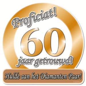 60 jaar getrouwd? Leuke verrassingen voor een diamanten huwelijk 60 jaar getrouwd