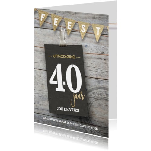 Uitnodiging verjaardag 30 40 50 jaar