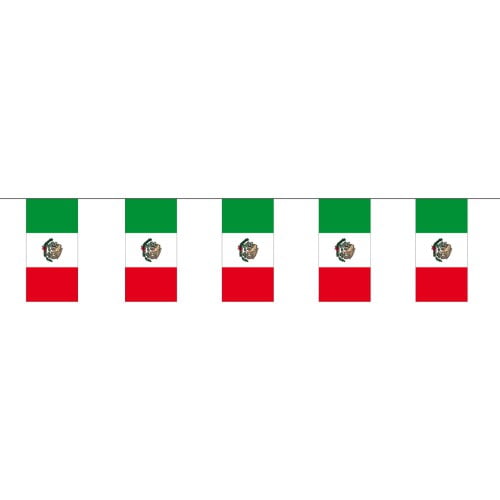 Papieren feest slinger vlaggetjes Mexico 4 meter