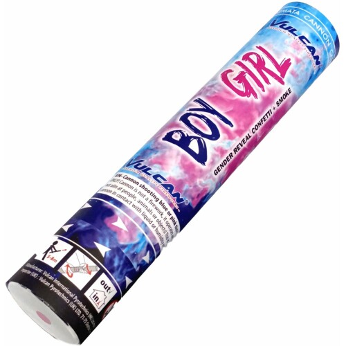Gender Reveal Rookkanon Mix - Jongen én Meisje Surprise Pack - Confetti Kanon 2x Roze én 2x Blauw - Confetti Shooter - Confetti & Rook - Gender Reveal Party - Verrassingspakket - Premium Kwaliteit