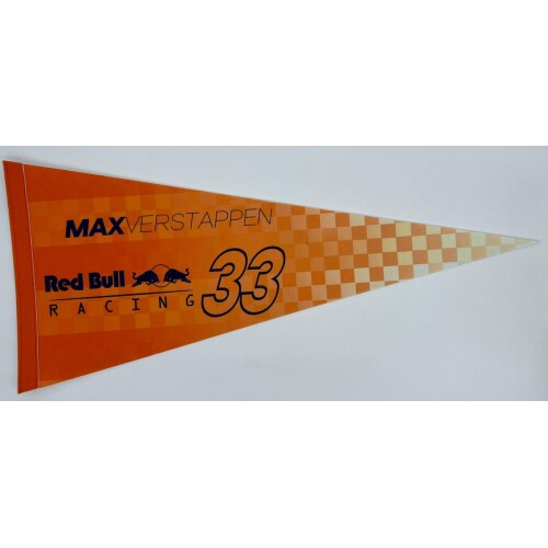 Red Bull Racing - Red bull - formule 1 - F1 - Max Verstappen - Verstappen 33 - auto - racen - Vaantje - Honda motors - Japanse motoren - Sportvaantje - Wimpel - Vlag - Pennant - 31*72 cm - Max verstappen - Oranje - Redbull - Redbull racing - formula1