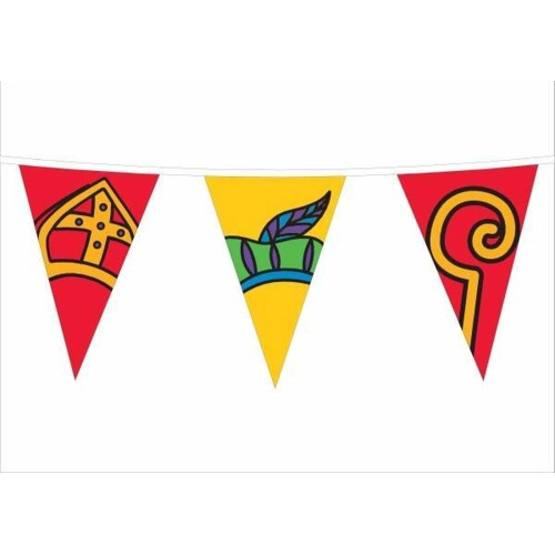 Sinterklaas vlaggenlijn 20 meter lengte | Brandvertragend