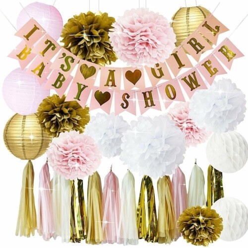 Bollabon® - Babyshower Versiering Meisje - Geboorte Versiering Meisje - Babyshower Slinger 'It's a Girl' - Kraamfeest Decoratie