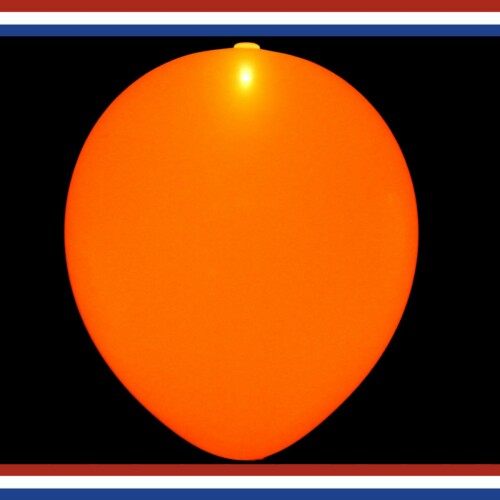 Festivez - 15x Oranje ballon met verlichting | koningsdag versiering | koningsdag ballon | Led Ballon | koningsdag| Feestversiering | versiering voor binnen en buiten |