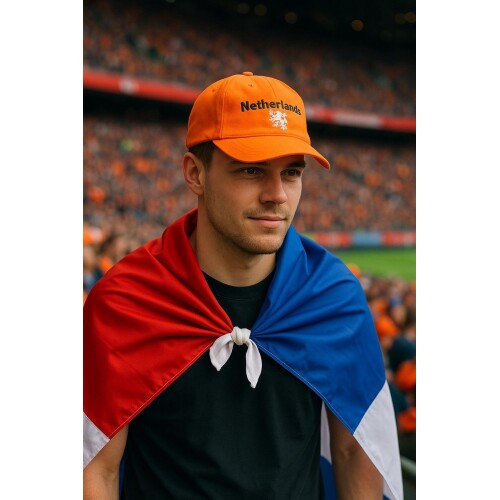 Oranje Pakket 2-delig | Nederlandse Vlag / Cape & Oranje Pet - koningsdag kleding - oranje kleding koningsdag