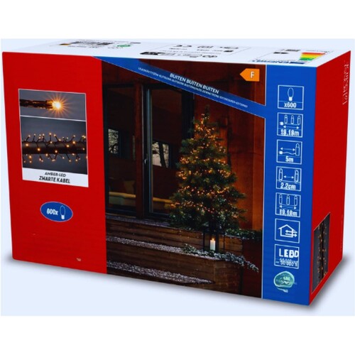 LED-Lichtsnoer Voor Binnen En Buiten - Lichtnet - Kerstversiering - 600 Snarige Lichtketting Voor Buiten - Plug-In Feeënlichten Voor Gebruik Binnenshuis