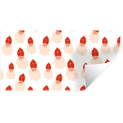 Muurstickers - Sticker Folie - Sint - Sinterklaas - Sinterklaas Decoratie - Kinderen - Jongens - Meisjes - Kindje - 160x80 cm - Plakfolie - Muurstickers Kinderkamer - Zelfklevend Behang