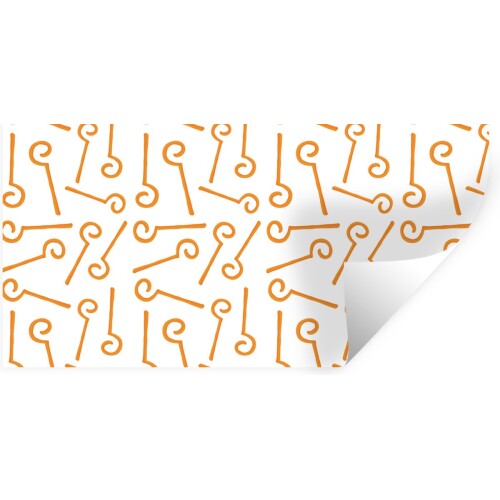Muurstickers - Sticker Folie - Sint - Sinterklaas - Staf Sinterklaas - Kinderen - Jongens - Meisjes - Kids - 120x60 cm - Plakfolie - Muurstickers Kinderkamer - Zelfklevend Behang