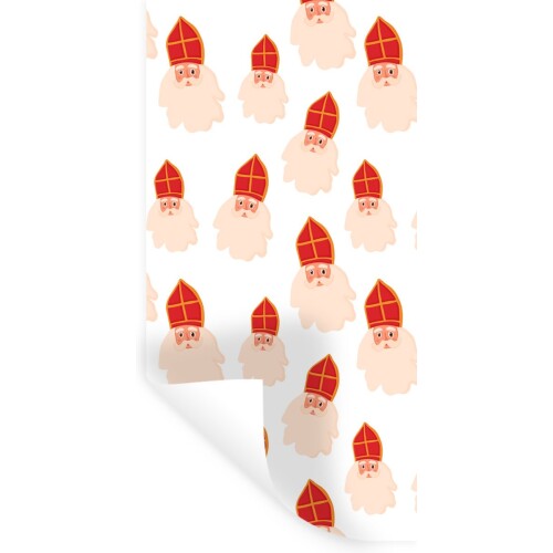 Muurstickers - Sticker Folie - Sinterklaas - Sint - Kinderen - Jongens - Meisjes - Kind - 40x80 cm - Plakfolie - Muurstickers Kinderkamer - Zelfklevend Behang - Sinterklaas Decoratie - Sinterklaas Stickers - Zelfklevend behangpapier - Stickerfolie