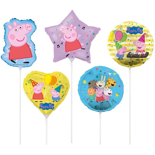 Peppa Pig Helium Ballon - 45 cm folieballon - Verjaardagsdecoratie voor kinderen - Peppa ballon voor feestjes - Kinderfeest decoratie - Meisjes verjaardag - Vrolijke ballon - Helium & lucht geschikt - Herbruikbaar - Kleurrijk design - Peppa Pig fans
