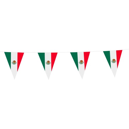 Vlaggenlijn Mexico 10 Meter - Voetbal EK WK Landen Feest Versiering Decoratie