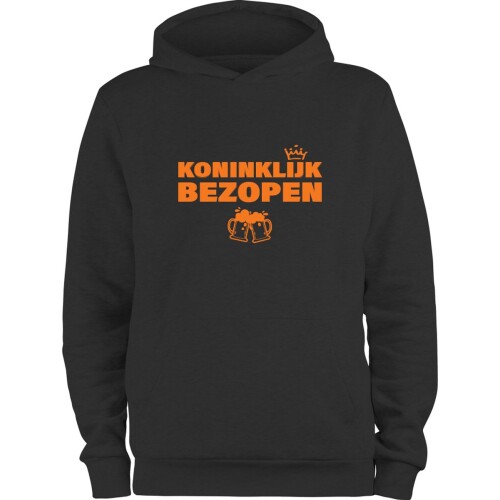 Koningsdag Kleding | Fotofabriek Koningsdag hoodie heren | Koningsdag hoodie dames | Oranje hoodie | Maat XL | Koninklijk Bezopen Oranje 2.0